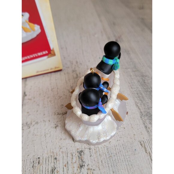 Hallmark Arctic adventures ornament Xmas penguin Glitter - Picture 4 of 5